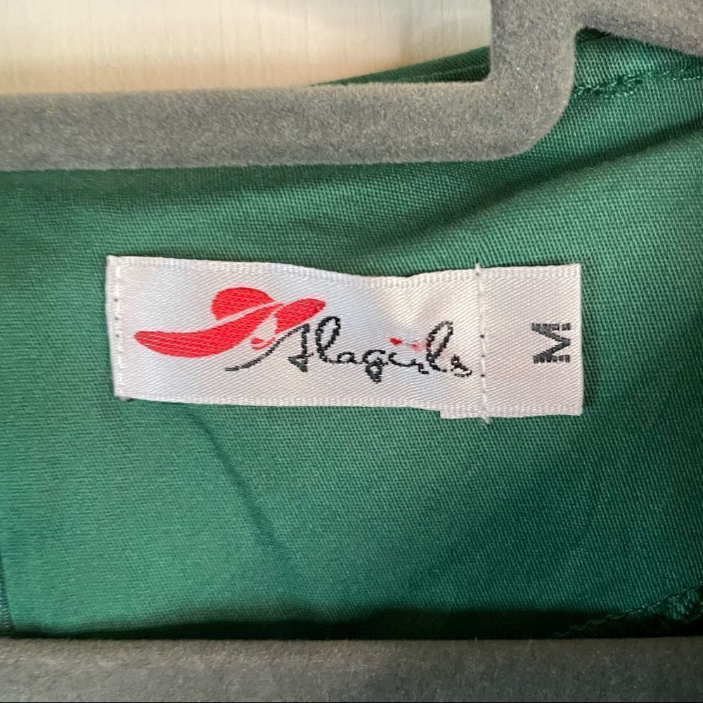 Alagirls Green Retro A-Line Dress - Picture 5 of 6